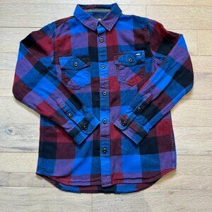 Kids Plaid Button-Up